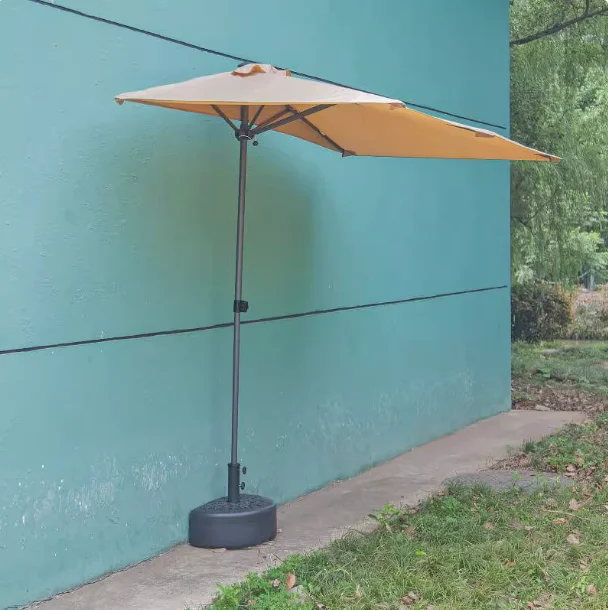 

Outdoor Sun Umbrella Terrace Garden Rainproof and Waterproof Balcony, Sun Protection Against The Wall, Half Umbrella