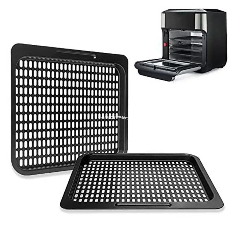 Air Fryer Tray Rack Carbon Steel Cooking Pan Oven Crisping Baking Sheet Dropship