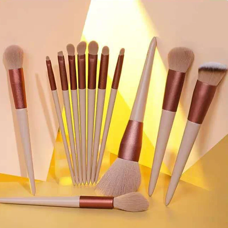 12Pcs Lidschatten Erröten Make-Up Pinsel Werkzeug Set Powder Foundation Concealer Highlight Blending Pinsel Professionelle Make-Up-Tools