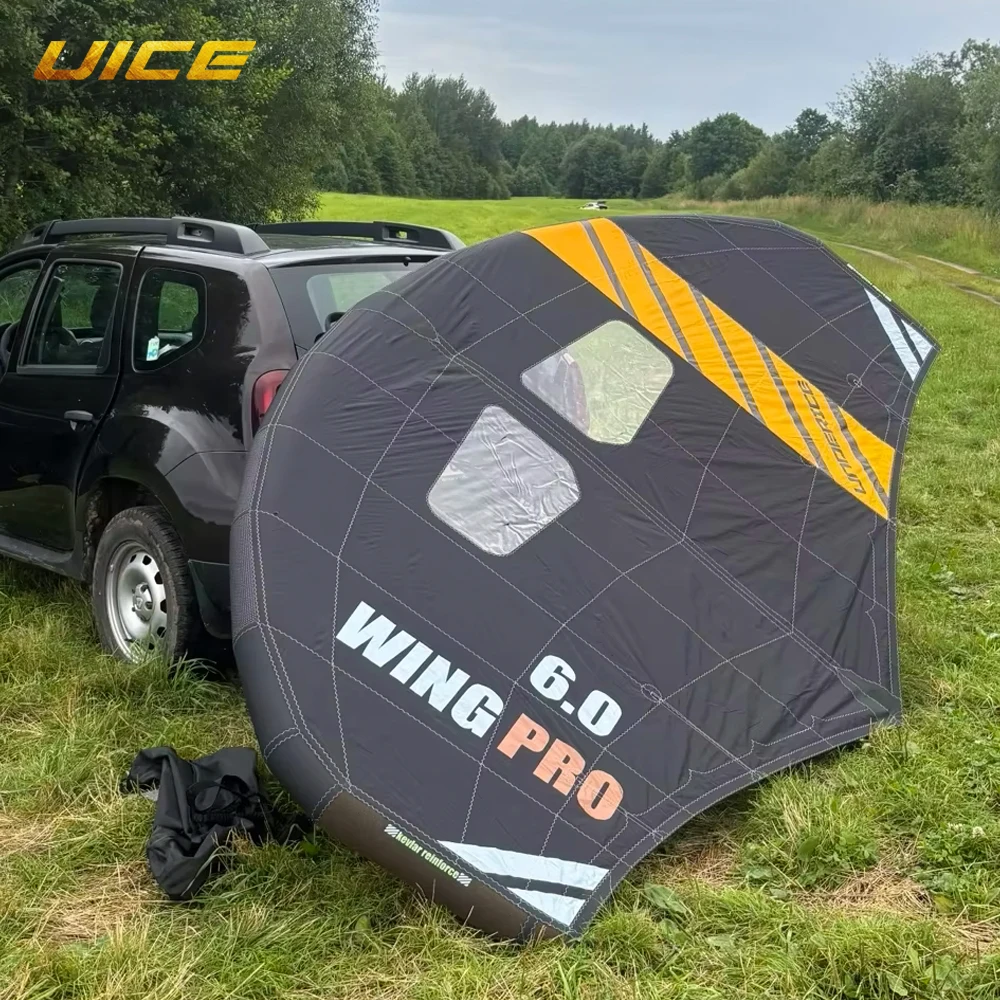 UICE Wingfoil Hydrofoil 6,0m² Carbonfaser-Griff Surfing Wing Foil Aufblasbares Wing Foil Unabhängiger Luftkissen-Surfzubehör