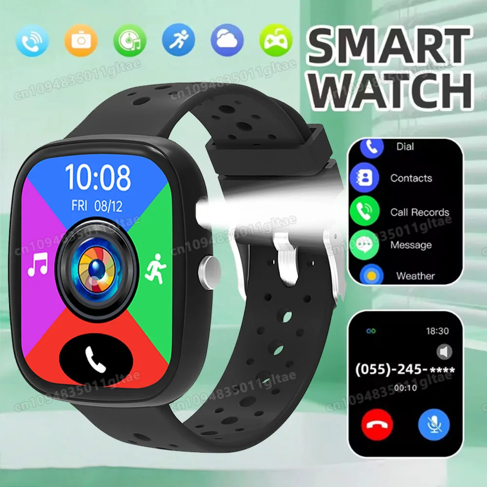 

2026 NEW LED Flashlight Smartwatch Wireless Call Watch Dial Remote Camera Music Control Smartwatch Android IOS Men Women Gift