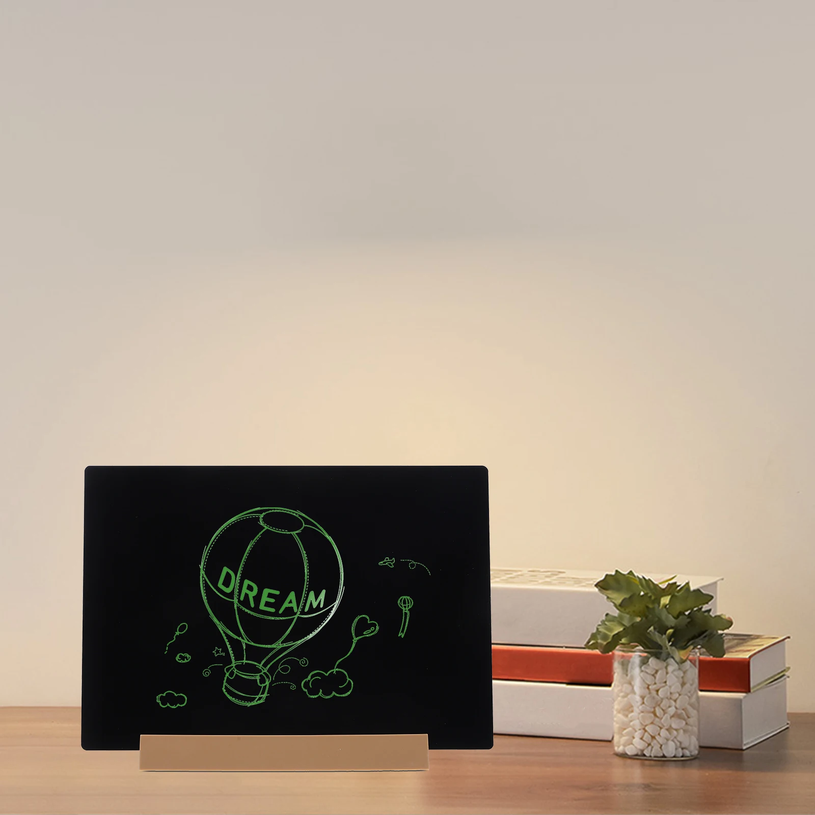 

Desktop Blackboard A4 Size Dual Purpose Erasable Chalkboard Sign ABS Tabletop Small Blackboard For Home Office Hotel Christmas
