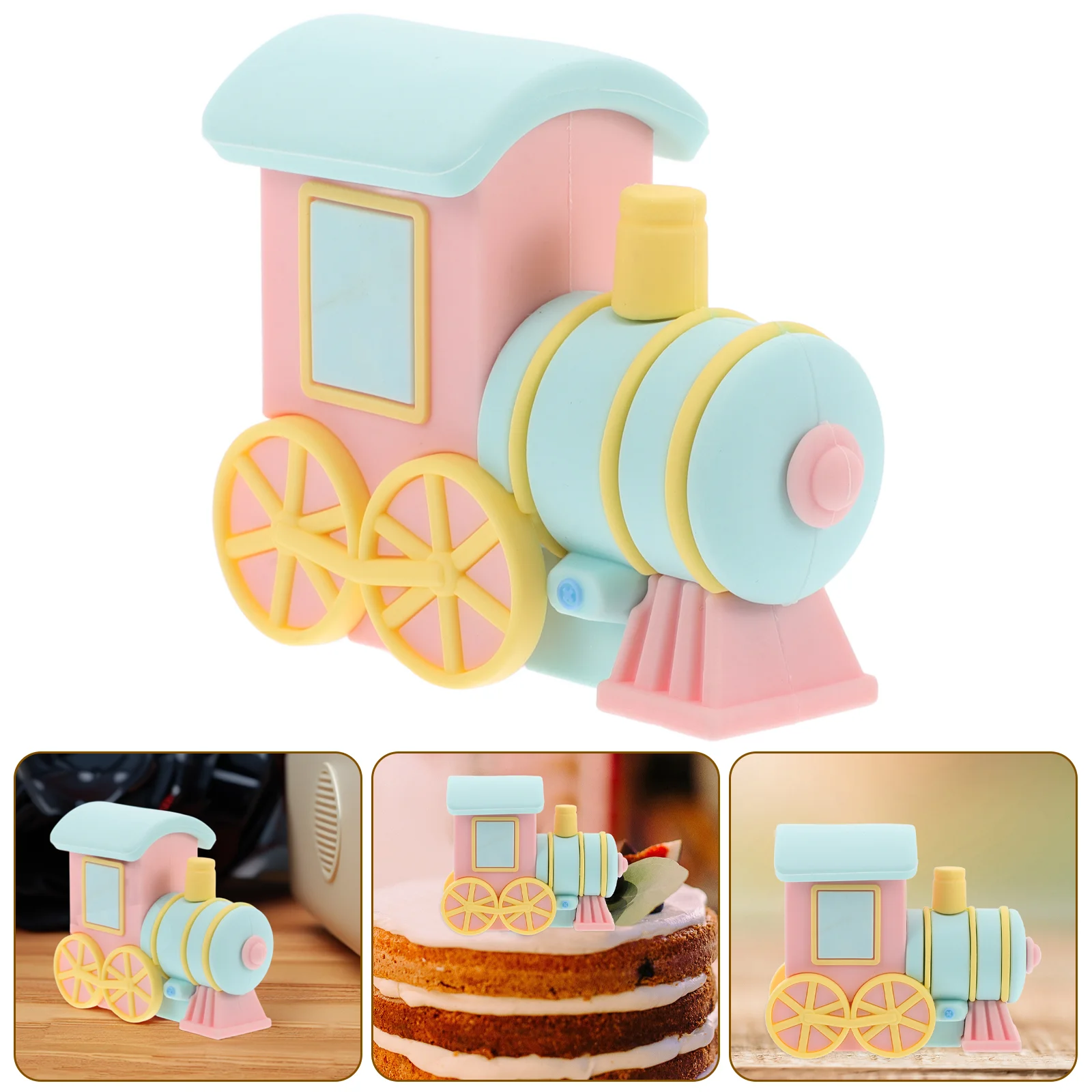 

Train Cake Toppers Toy Train Cake Decorations Mini Macaron Train Model Traffic Track Railway Decorations For Boy Kid Birthday Pa