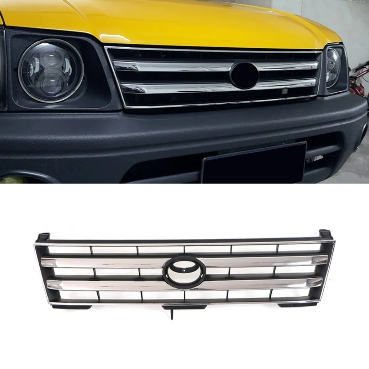 

Car Front Bumper Grill Front Grill Racing Grills Car Grille For Toyota Prado LC90 LC95 1993-2002 Body Kit Car Accessories