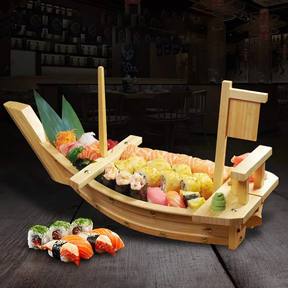 Wooden/Bamboo Sushi Boat at Food/Fruit Factory