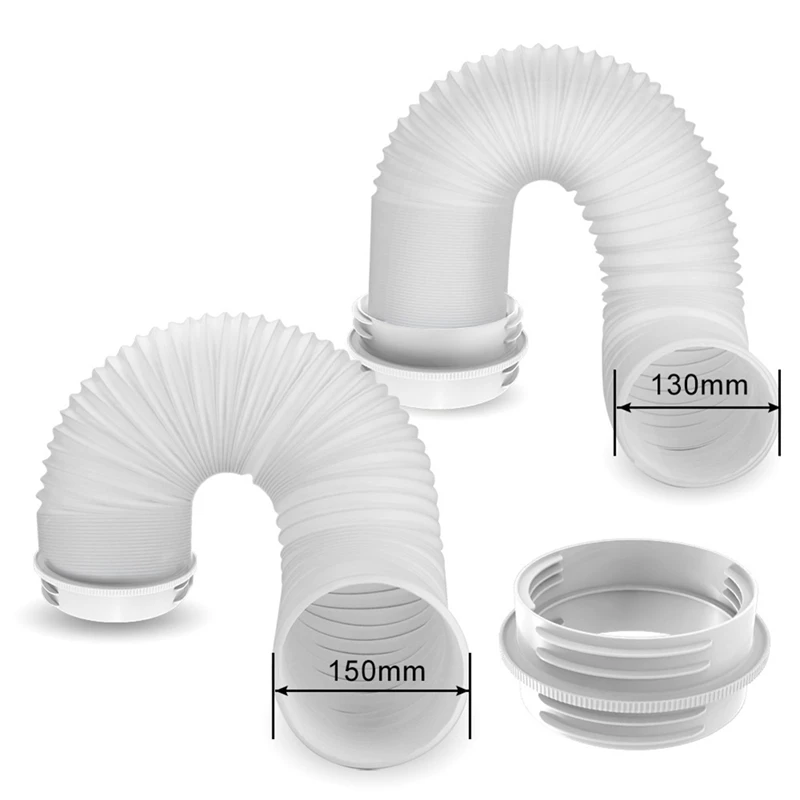 Conector de tubo de escape de aire acondicionado móvil, adaptador de extensión de tubo de ventilación reductor de tubo Universal de 13/15CM