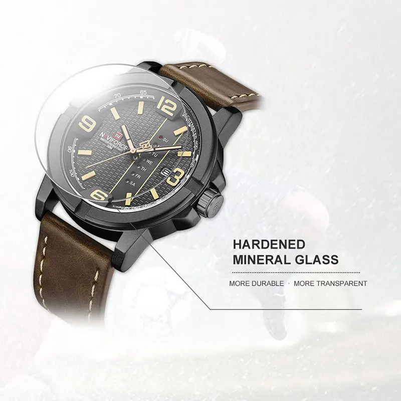 Luxury Brand NAVIFORCE Mens Watches Casual Sport Quartz Wristwatch Men Military Waterproof Date Display Clock Relogio Masculino