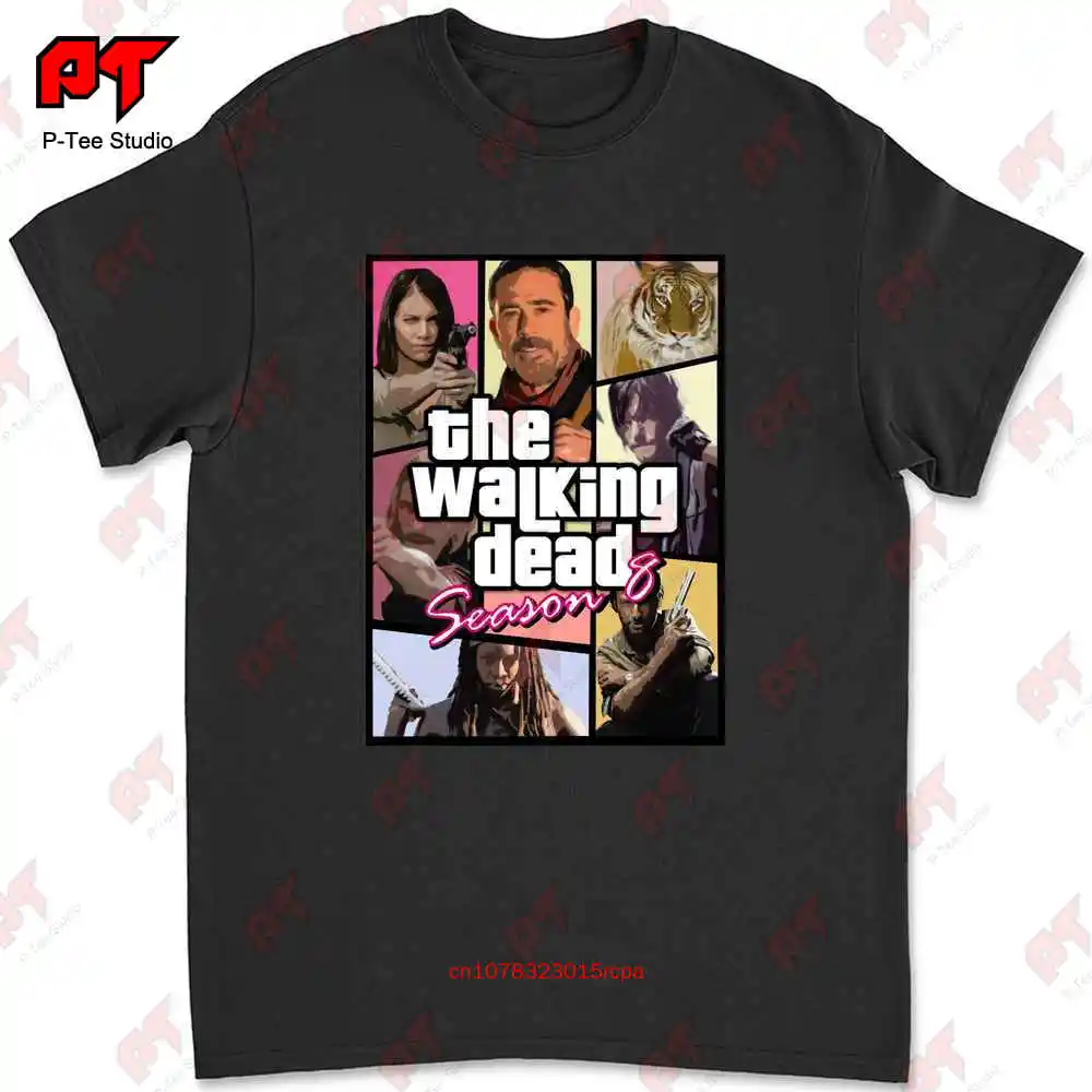 The Walking Dead Rick Grimes Daryl Dixon Neegan T-shirt 6YUW