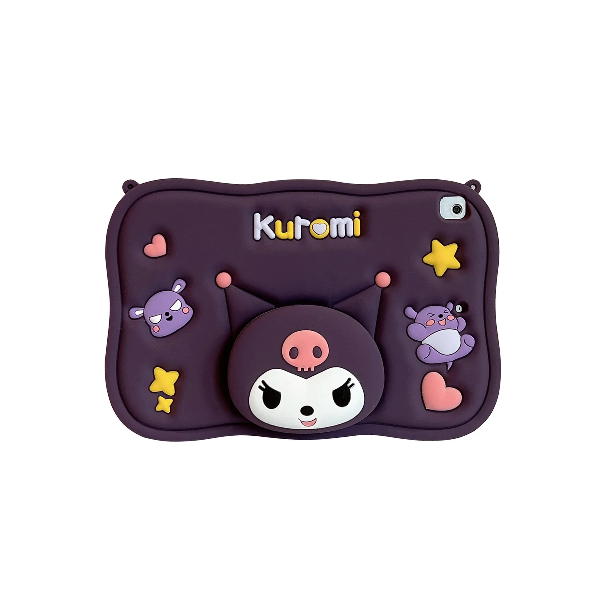 Мультяшный чехол Kuromi Sanrio для iPad Mini 6 5 4 9,7 Air 3 4 5 10 Gen 10,9 2020 2022 Pro 11 дюймов, 3D подставка, силиконовый чехол