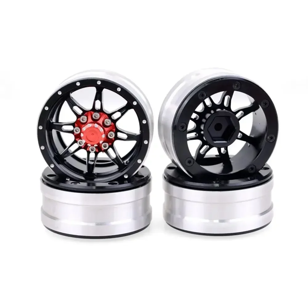 

4PCS RC Rock Crawler Metal Wheel Rim 1.9 Inch BEADLOCK for 1/10 Axial SCX10 90046 TAMIYA CC01 D90 D110 TF2 Trxs TRX-4 S119