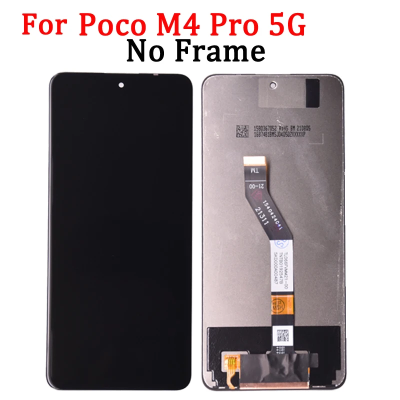 100% Test For Xiaomi Poco M4 Pro 4G LCD Display Touch Screen Digitizer Assembly For Poco M4 Pro 5G LCD 21091116AG LCD Display