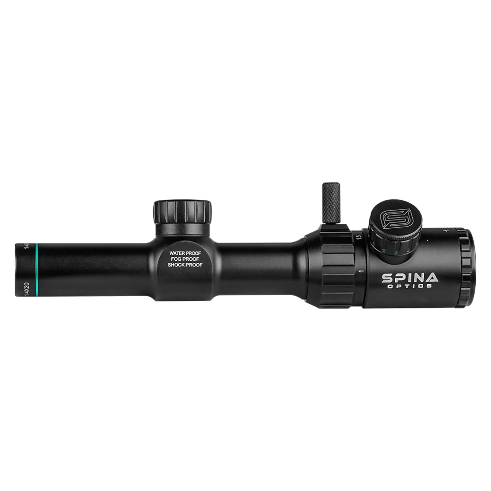 Imagem -04 - Spina Optics-verde e Vermelho Iluminado Riflescope 14x20 Range Finder Visão Retículo 25.4 mm Âmbito Mount Rail Ar15.223.556 22lr