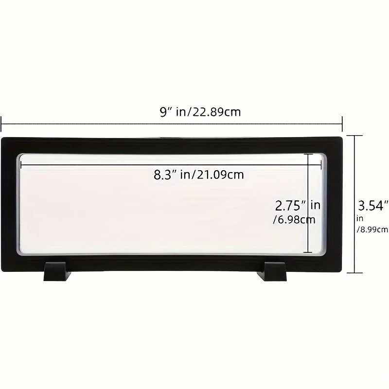 10/15 Dust Free Anti-oxidation Display Box 3D Floating Frame Jewelry Case Coins Treasure Necklaces Bracelets Display Travel Home