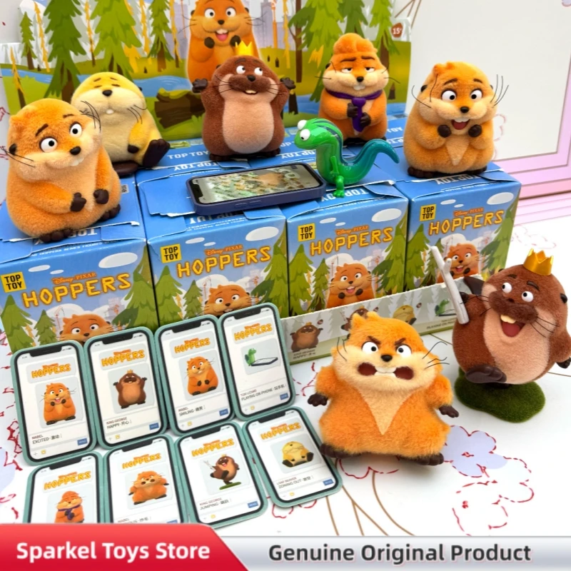 

Genuine Disney Pixar Hoppers Series Mini Figure Blind Box Hoppers Movie Peripherals Cute Anime Figure Ornament Toys Gift For Kid