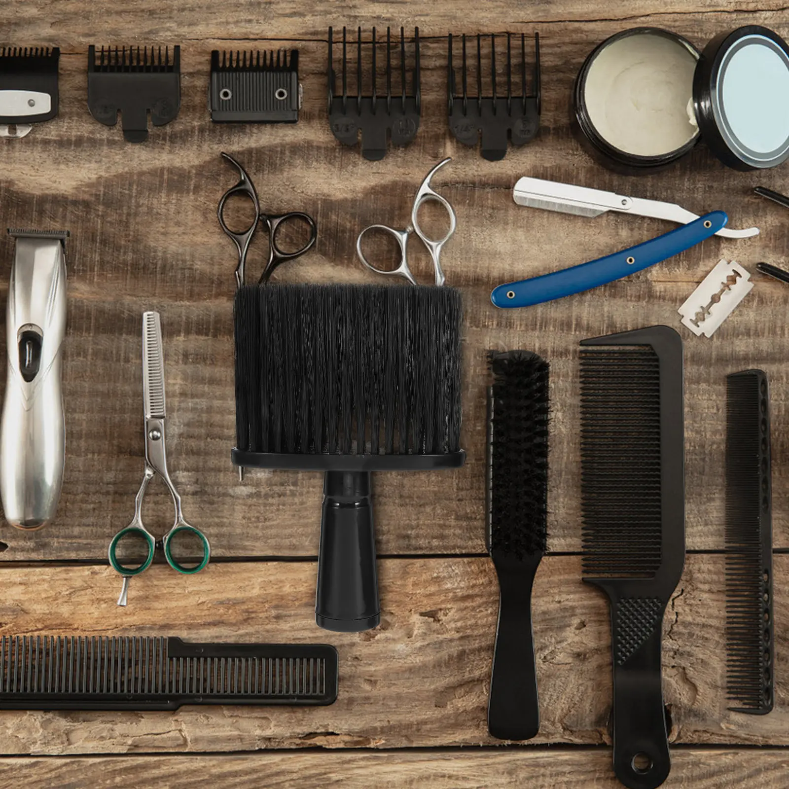 Barber Neck Duster Hair Salon Cleaning Brush Soft Bristles Haircut Dust Sweeper Broken Hair Sweep Brush Neck Face Use