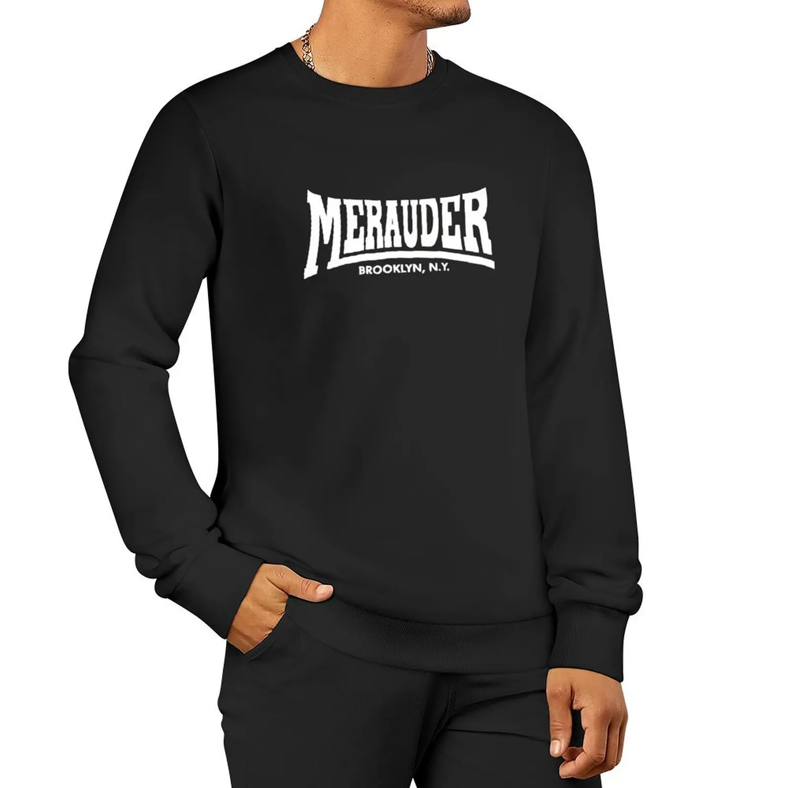 white merauder hard core by putih Pullover Hoodie men's coat korean style clothes graphic sweatshirts