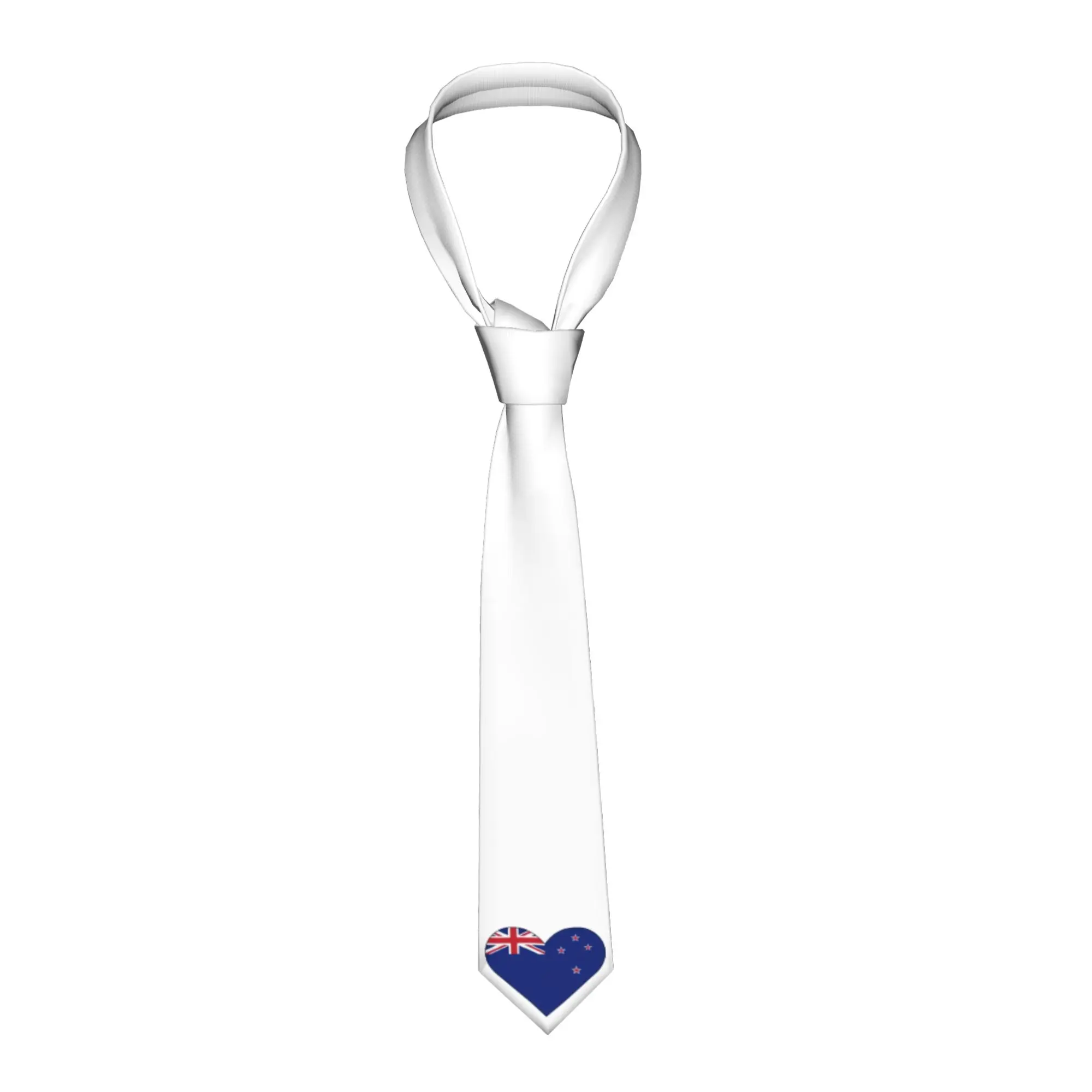 Formal New Zealand Hearts Flag  Neck Tie for Party Men  Necktie