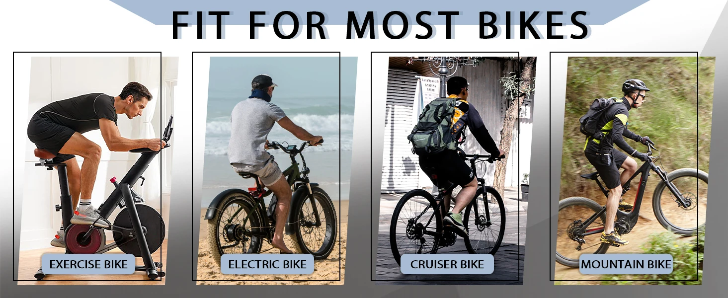 BUCKLOS Übergroßer Fahrradsattel, ergonomisch, verbreitert, verdickt, Rennrad-Mountainbike-Sattel, weich, bequem, stoßdämpfender Fahrradsattel – Detail 7