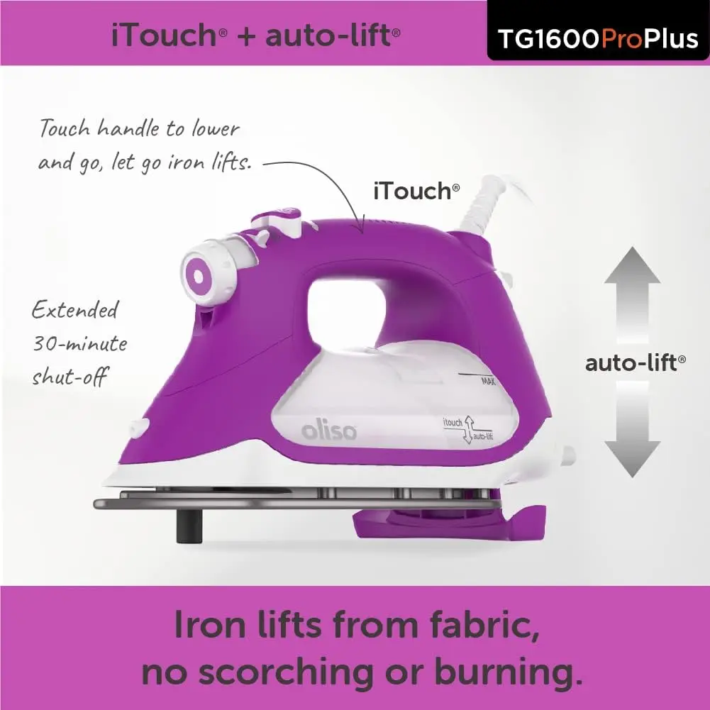 1600 Pro Plus 1800 Watt  with Auto Lift - for Clothes, Sewing, Quilting and Crafting Ironing