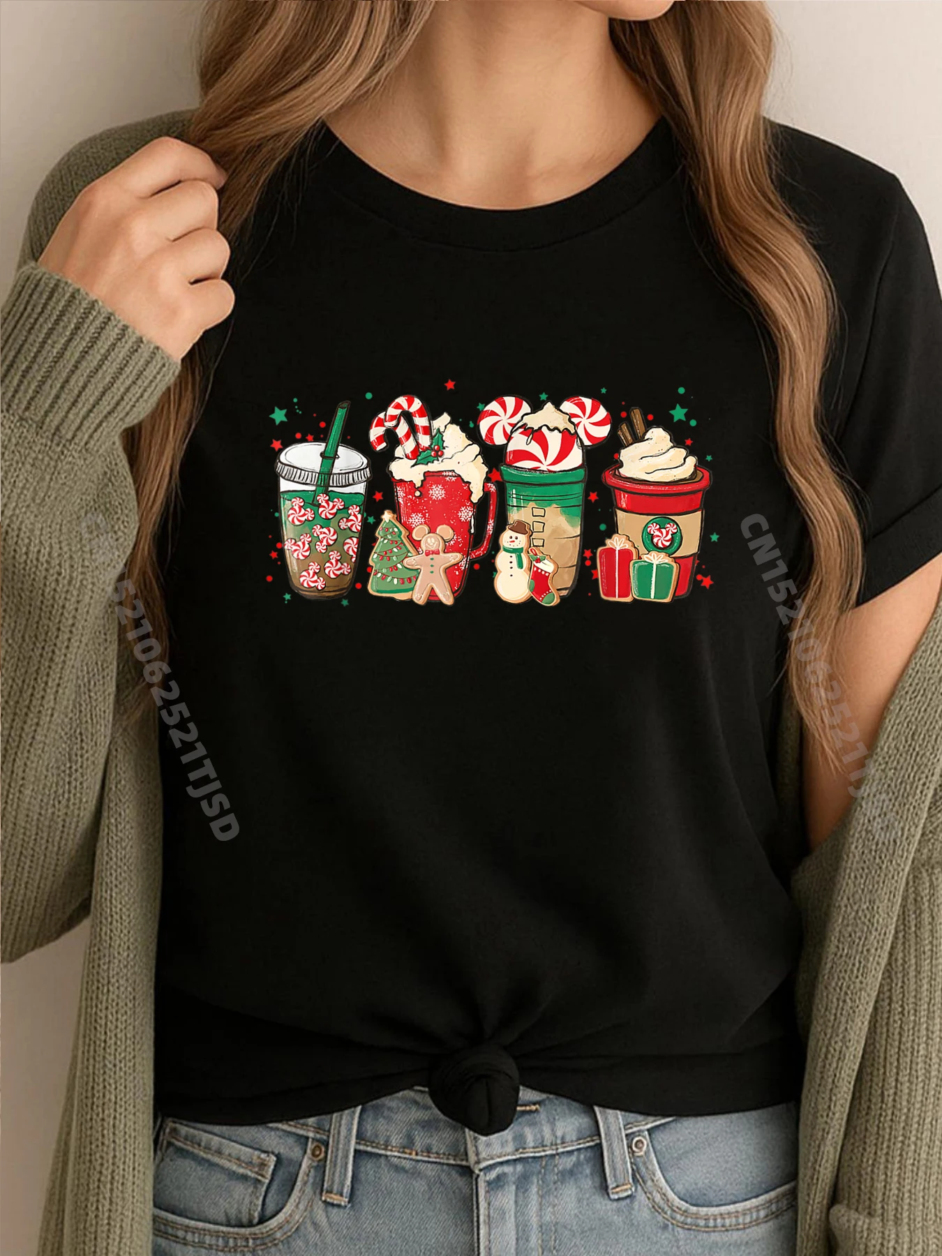 

Рождественские пижамы для любителей кофе латте, дизайнерская одежда, женская одежда большого размера для мужчин