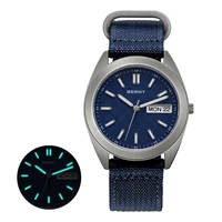 Relojes BERNY de titanio para hombre con fecha, semana, calendario, reloj de cuarzo con zafiro, reloj de pulsera superluminoso de 38mm para hombre, ligero de 10ATM