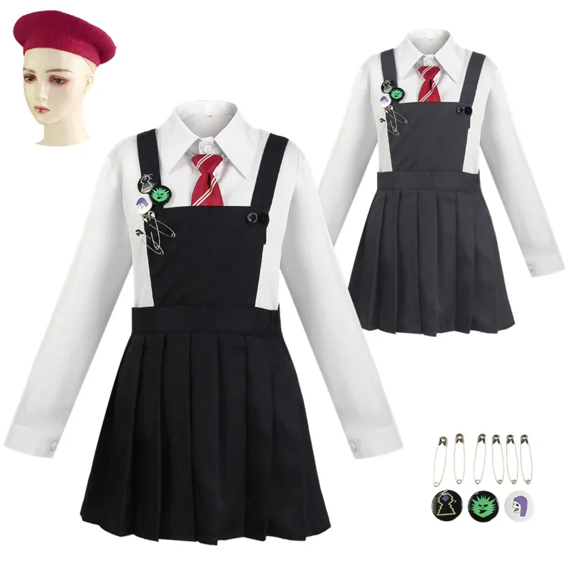 Movie Matilda Cosplay Costume Girls School Uniform Coat Skirt Roald Dahl's Matilda the Musical Halloween Cosplay Outfit for Kids