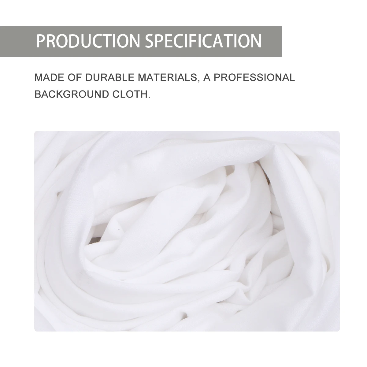

White Pure Color Backdrop Photography Background Cloth Professional Studio Photo Video Shoot Fine Material Durable Portable