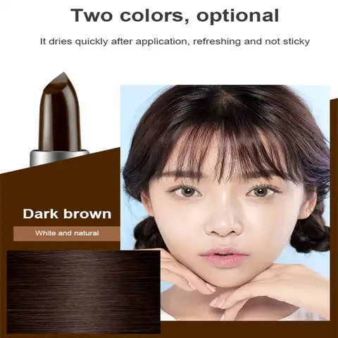 블랙 브라운 일회용 머리 염색 펜 인스턴트 그레이 루트 커버 헤어 컬러 크림 스틱 Penicl 빠른 임시 커버 흰 머리카락