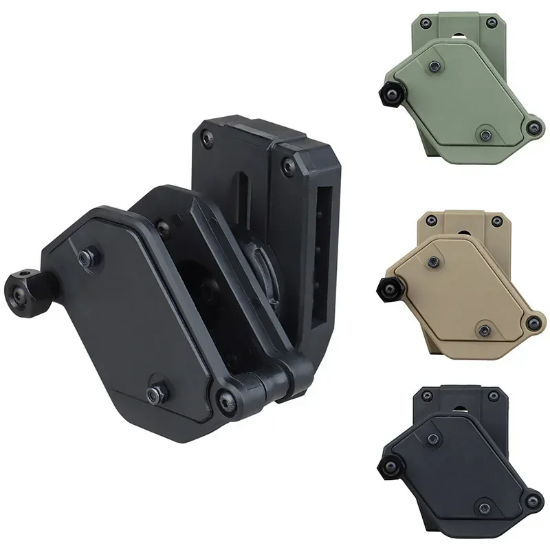 Bolsa táctica IPSC multiángulo para cargador de velocidad, ajuste de tiro, pistola Airsoft, funda Mag, Clip para cinturón para Glock 17/HI-CAPA/PX4 - imagen 4