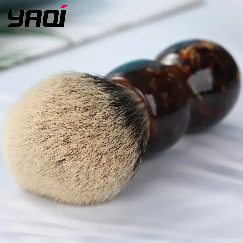 men-2026-wet-shaving-brush-yaqi-caramel-26mm-two-band-hair-shaving-brush