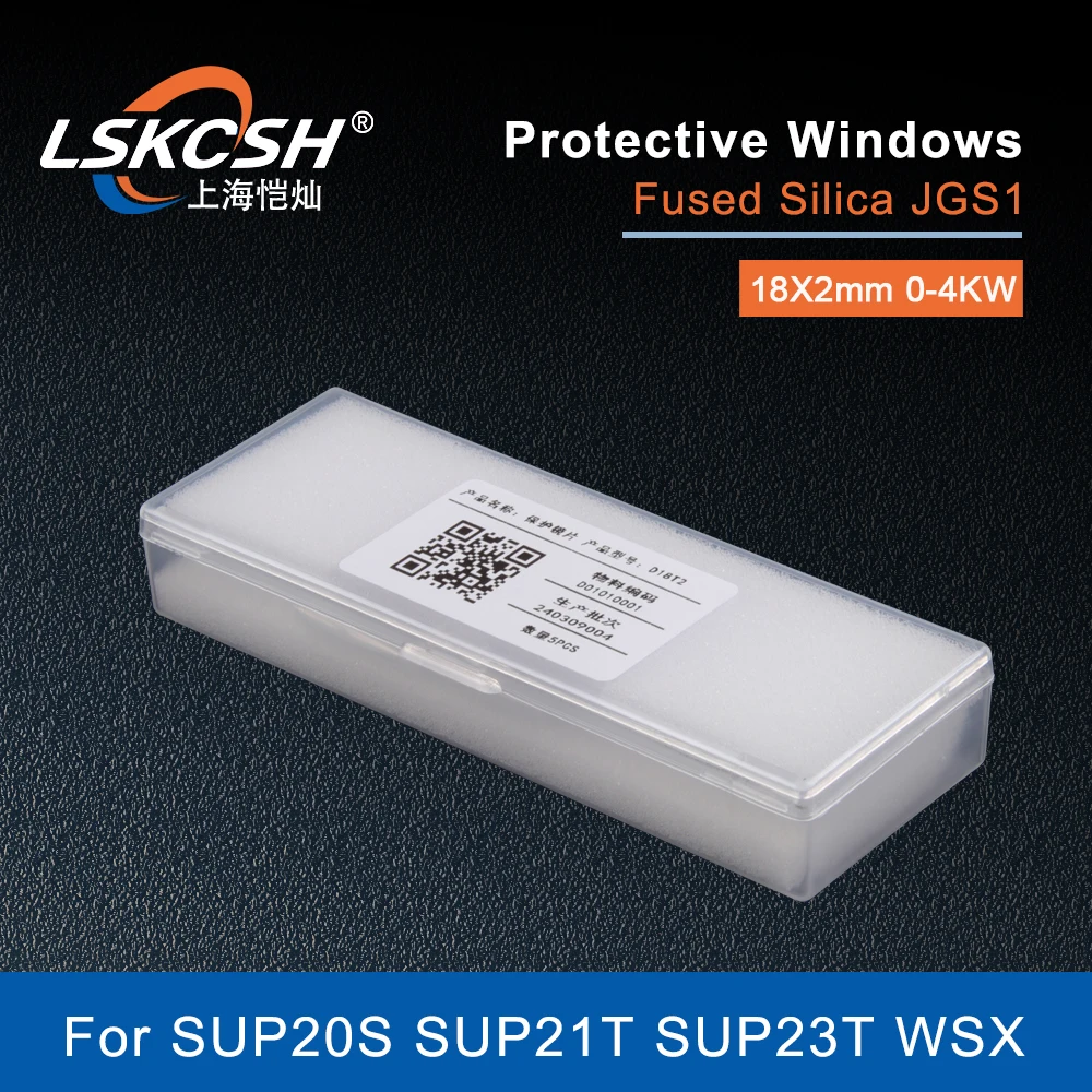 Imagem -02 - Lskcsh-lente de Solda a Laser Lente de Janela Protetora de Fibra Manual Original 18x2 mm para Cqwy Sup20s Sup21t Sup23t Wsx Peças por Lote