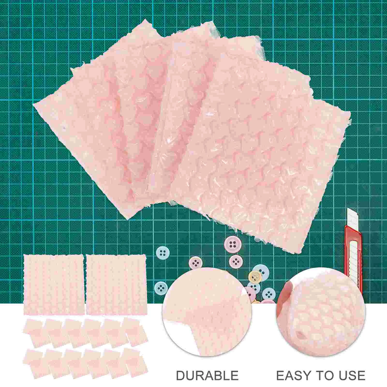 60 Pcs Foam Pouches for Packing Dishes Love Bubble Bag Moving Double Walled Baggies