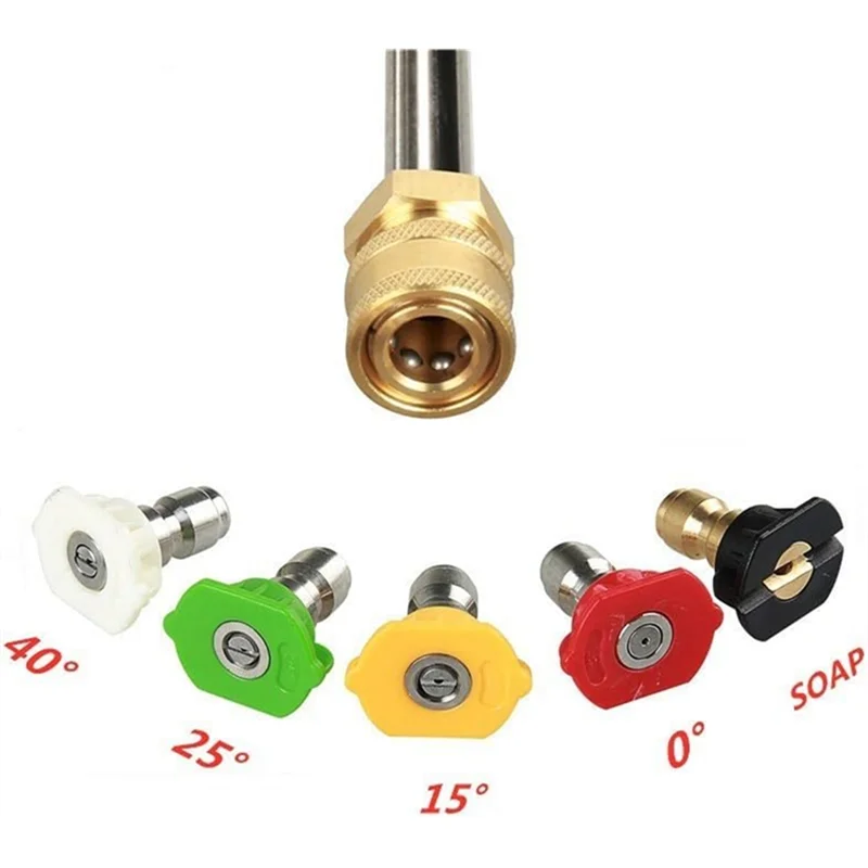 A04G-Kit adattatore per asta per lavatrice Accessori Ugello per pulizia ad alta pressione 30 gradi/90 gradi/Tipo a forma di U adatto