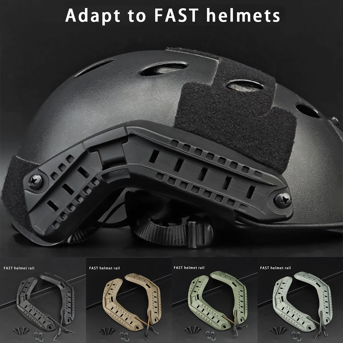 

Tactical MICH2000 Helmet Side Guide Rail ARC MICH2000 Helmet Side Guide Rail Hunting Airsoft Mich 2000 Helmet Accessories