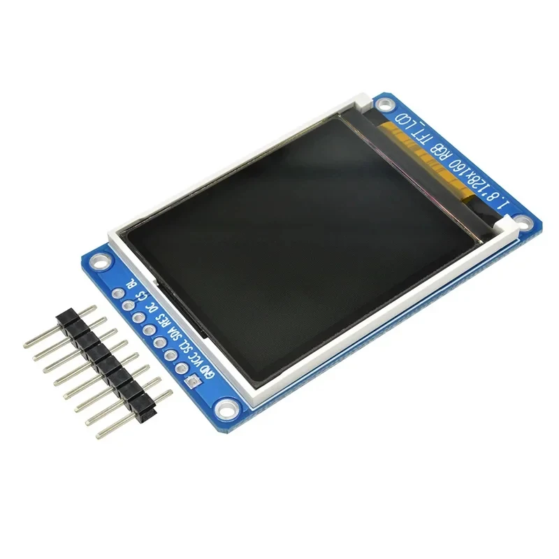 1.8-Inch Color Screen 128x160 TFT Full-Color SPI Serial Display Module ST7735S 3.3V STM32 UNO Replaces Arduino OLED Power Supply