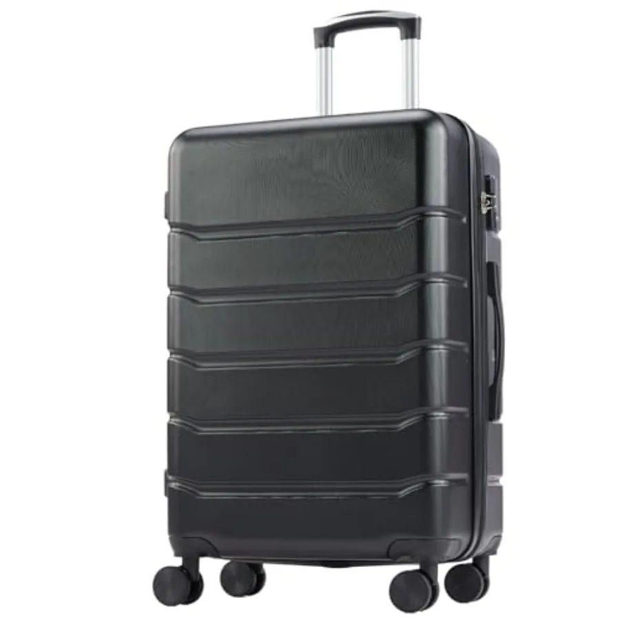 

ch Luggage, Hardside Checked Suitcase with Spinner Wheels, Lightweight ABS Hard Shell Travel Luggage, TSA Approved Lock, Expand