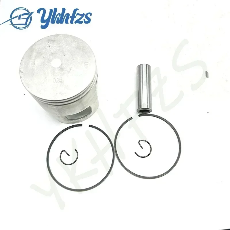 For Yamaha Outbaord Motor 2T 40HP 80.25mm 66T-11635 Ring 66T-11604-00 66T-11635-00 Piston kit (0.25Mm O/s) +0.25MM