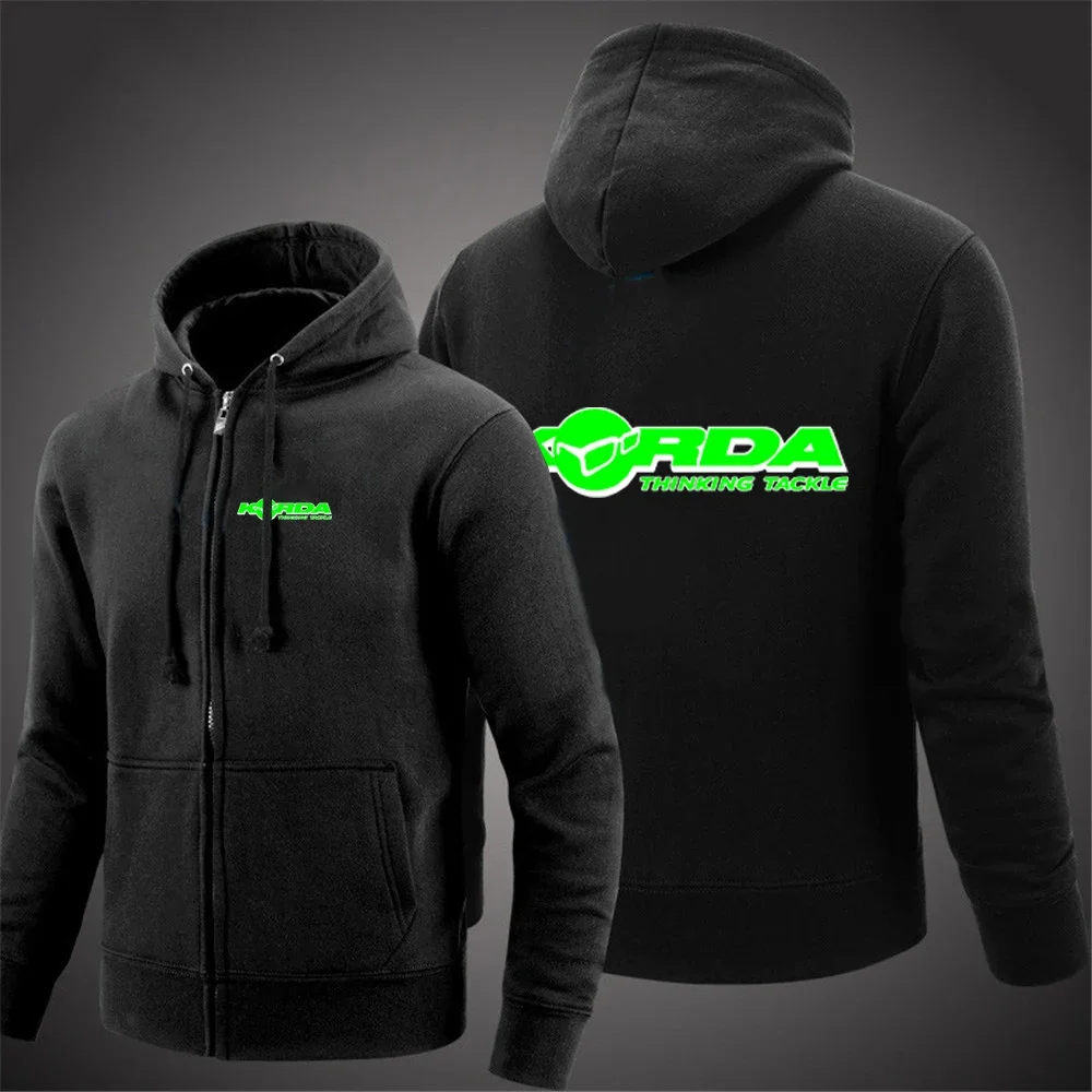 2024 New Men Korda Inspired Tribute Zip Up Spring Autumn Hooded Sweatshirts Hoodie Cardigan Solid Color Classic Jacket Coat Tops