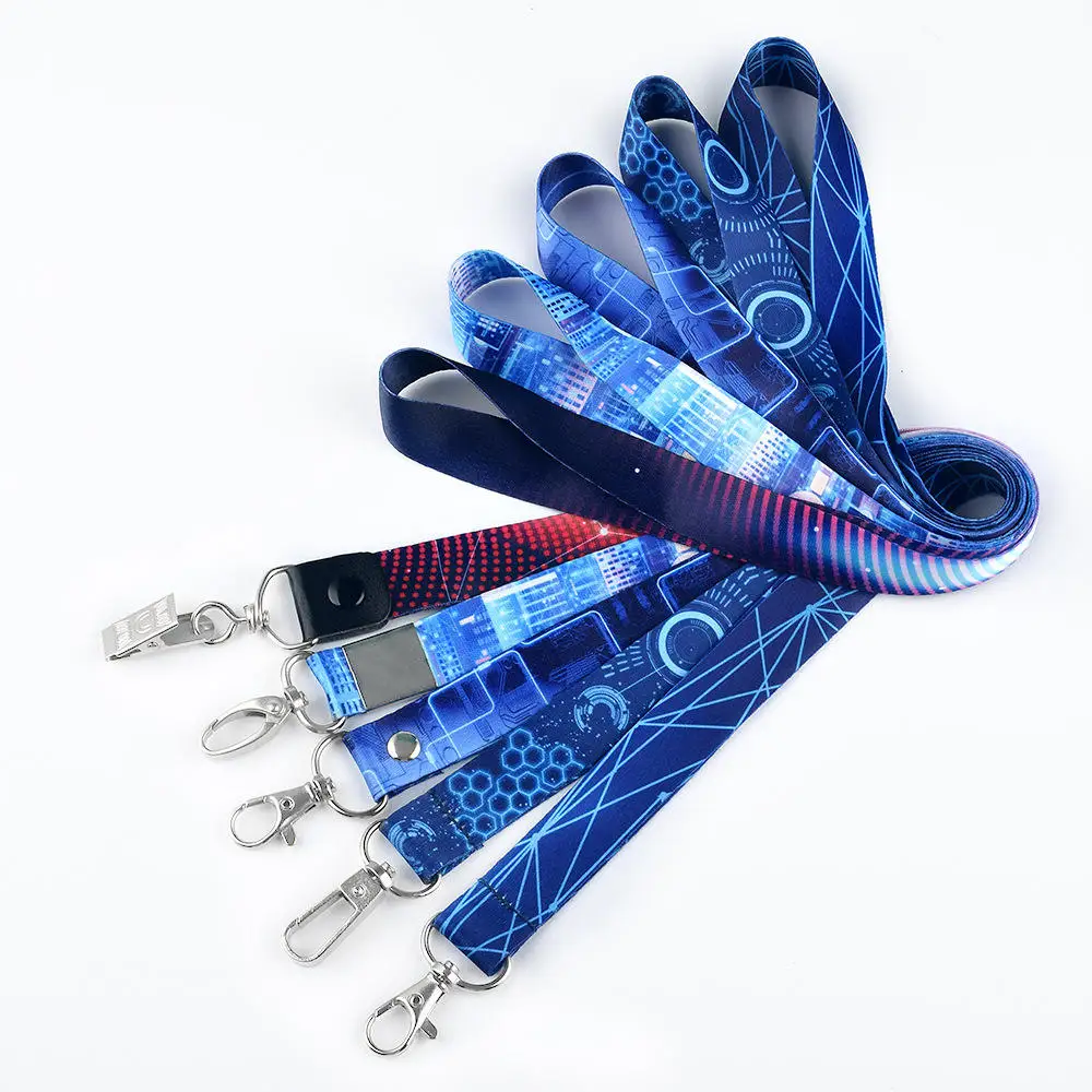 Hot Sale Custom Mobile Phone Key Chain Unique Fabric Polyester Lanyard with Sublimation Logo Personalized for You