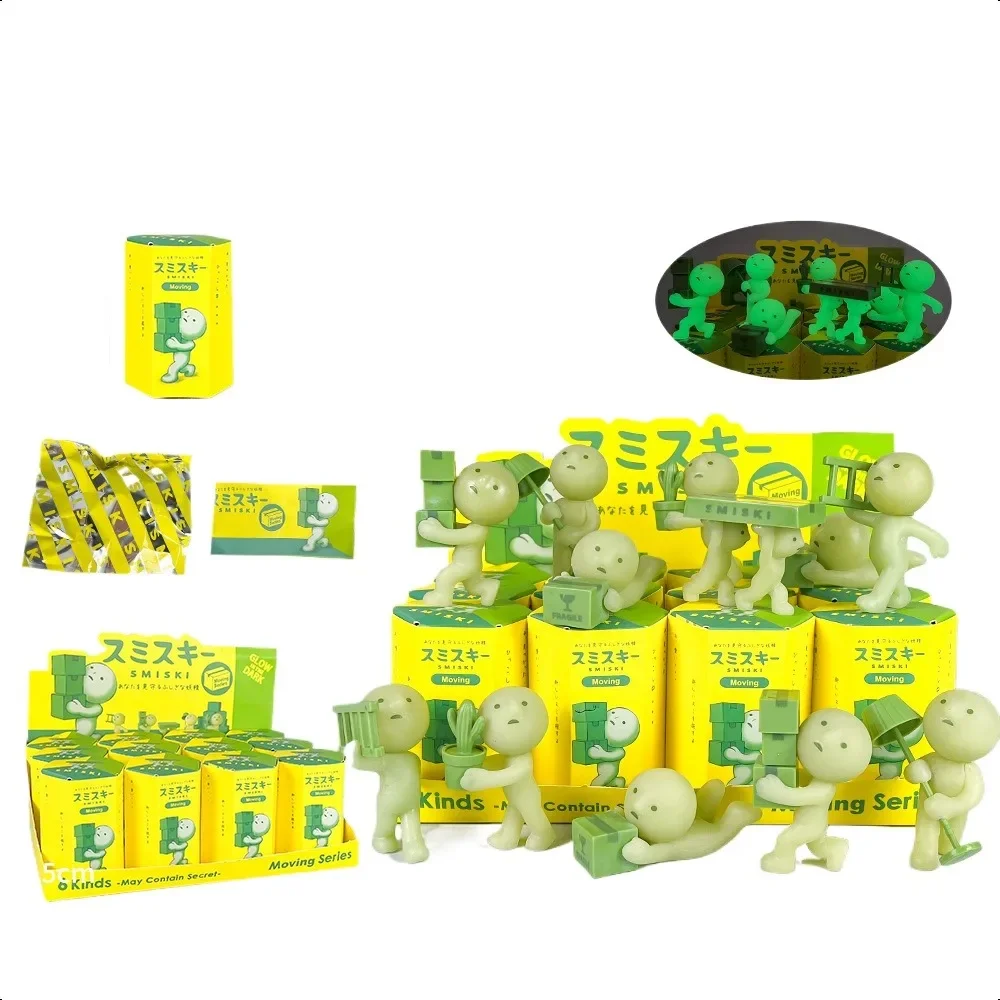 

Luminous Smisk Worker Series Angels Hippers Blind Boxes Anime Figures Products Capsule Hot Doll Toys Small Gift for The Guest