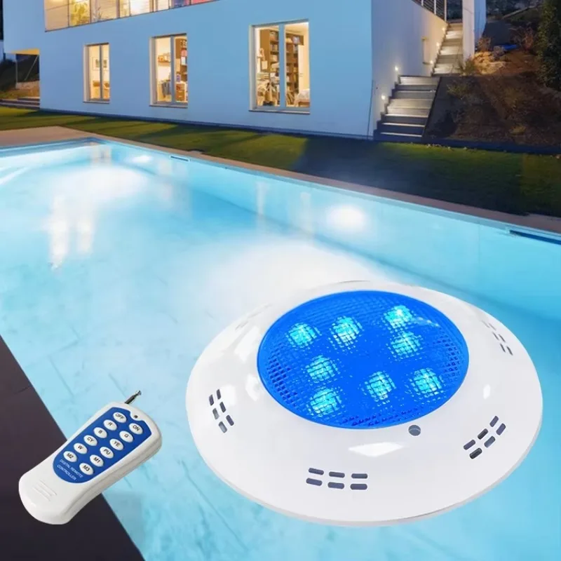 Wall Mounted Light Emitting Diode Pool Underwater 12 V 50 Watt Resin Filled Light Emitting Diode Pool