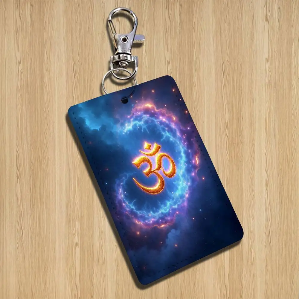 ที่ใส่พวงกุญแจลายกีฬา โอม โยคะ อัม เหมาะสำหรับใส่บัตรรถไฟฟ้า บัตรธนาคาร บัตรรถโดยสาร ซองใส่บัตร กระเป๋าใส่บัตร ลายพื้นผิว