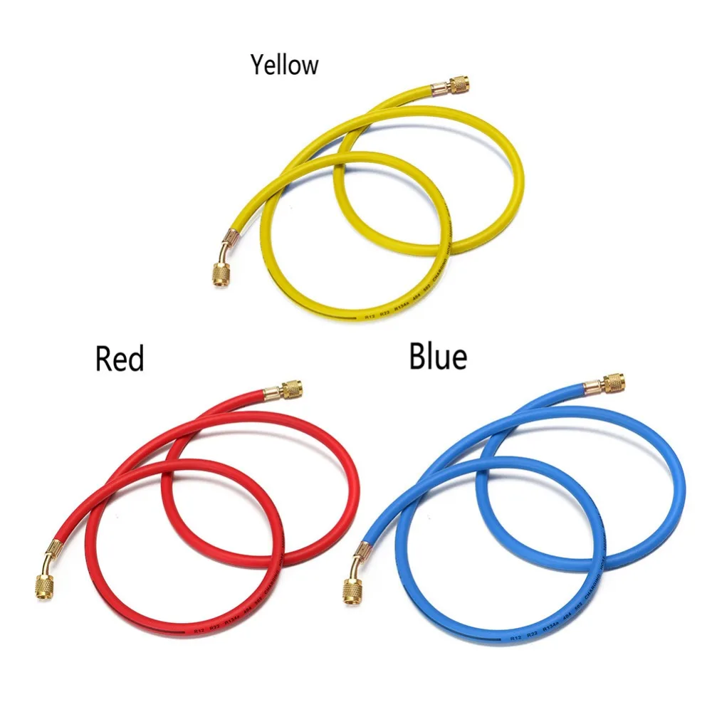 자동차 에어컨 냉매 충전 호스, R134a HVAC 5FT 자동차 액세서리, R12 R22 R134 R404 R502, 1.5m