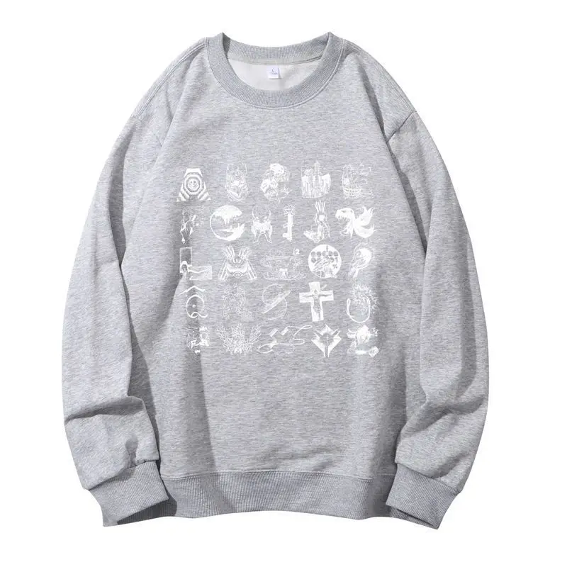 Neon Genesis Evangelion Asuka Rei Long‑Sleeve Crew Neck Sweatshirt EVA-01 Anime Merchandise Cartoon 2D Casual Pullover Tops view 4