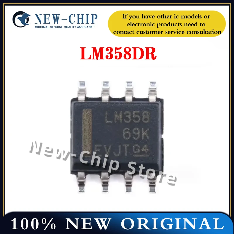 10PCS-500PCS/LOT  LM358DR   SOP-8  Dual channel operational amplifier IC chip  New Original lm358
