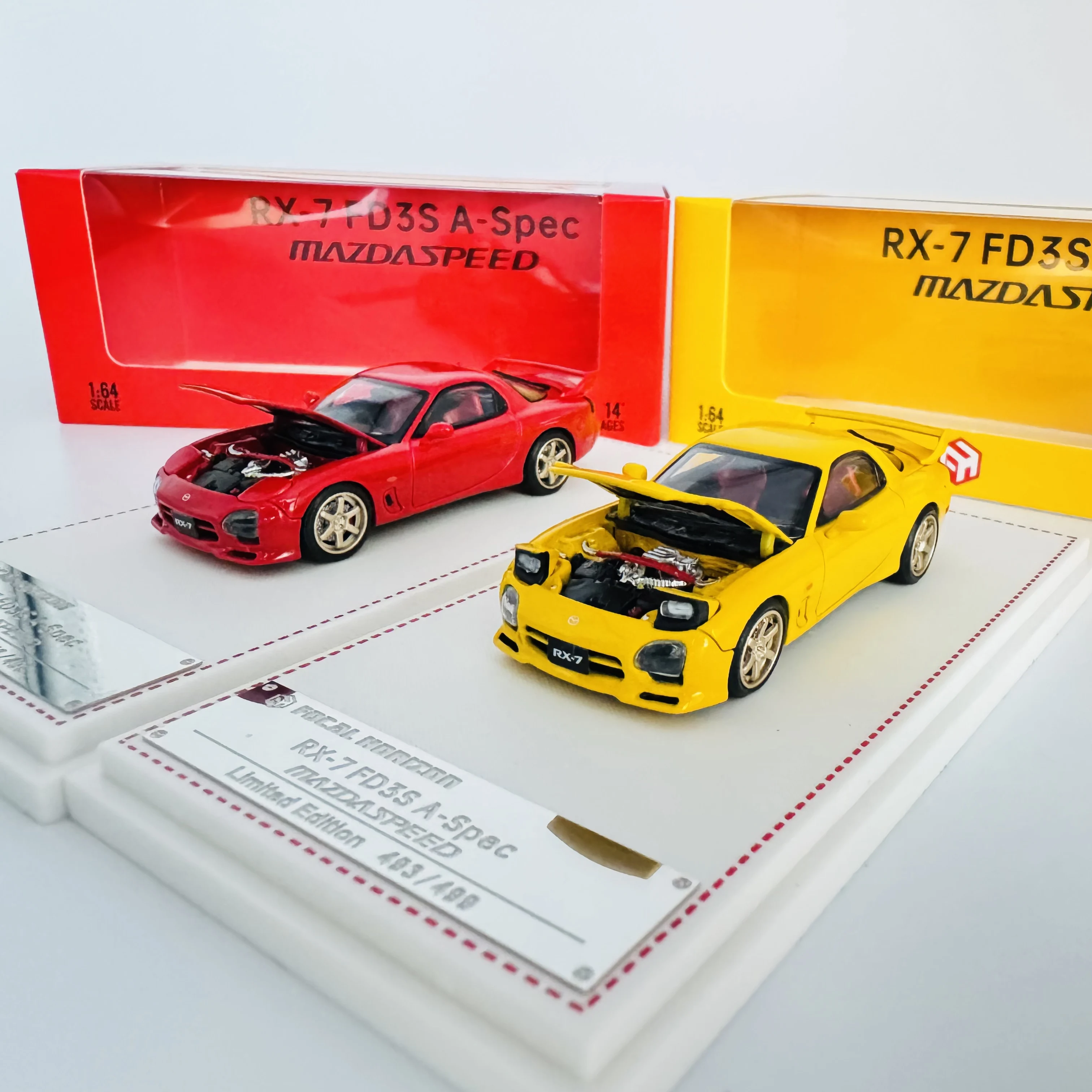 

FH 1:64 RX7 FD3S A Spec Speed Alloy Car Model Collectible model cars