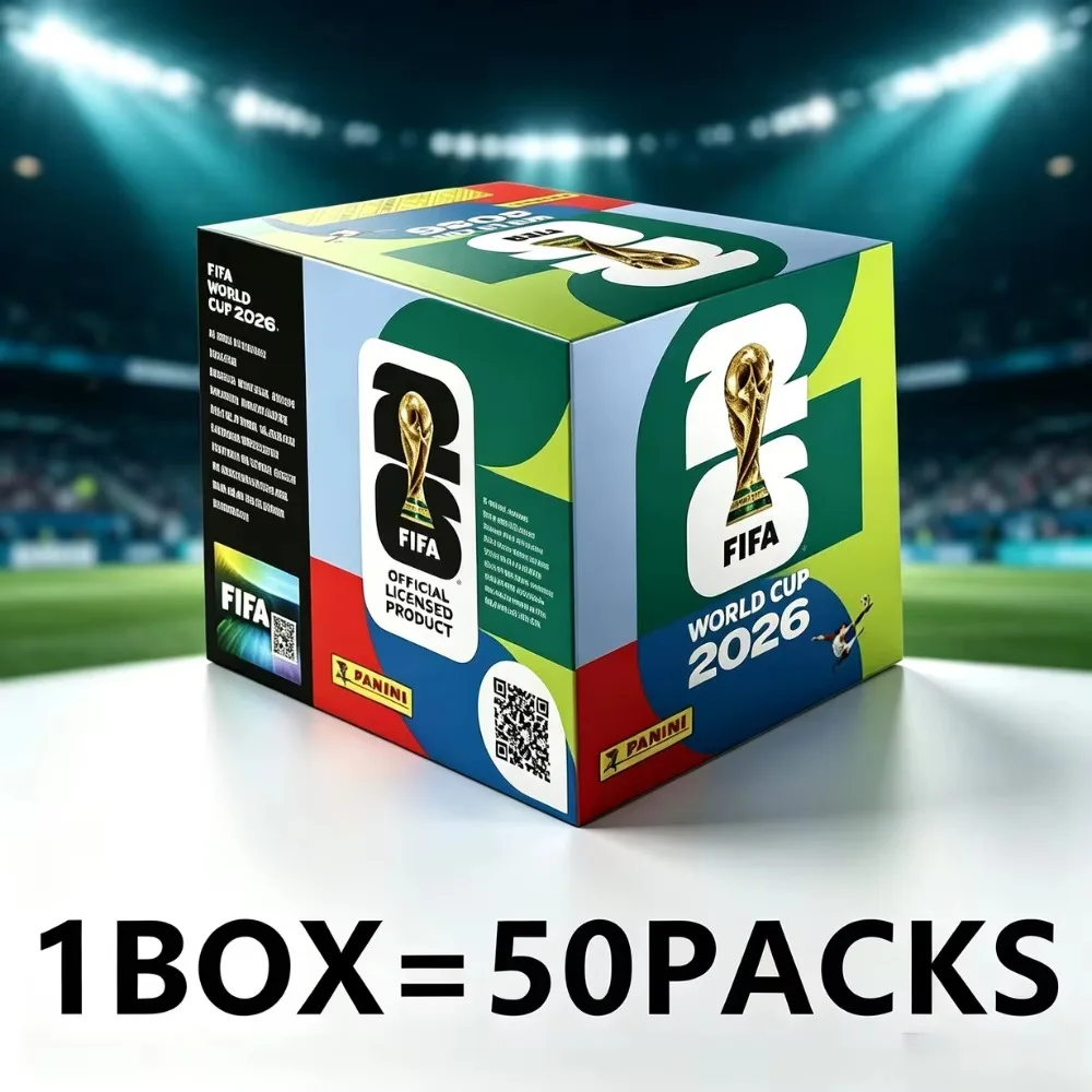Panini 2026 World Cup sticker pack gift for young football fans football collection player stickers 50 packs complete album