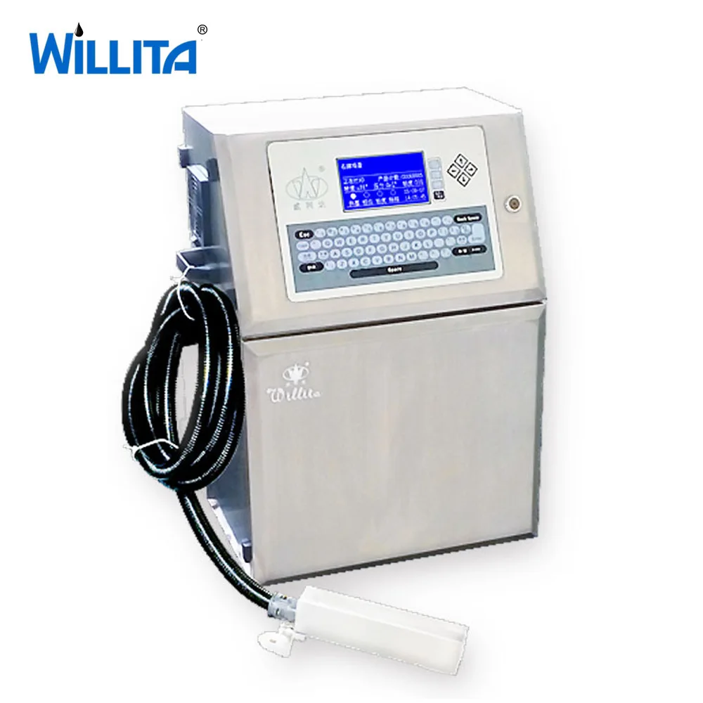 Batch Series Code Continuous Inkjet Printer CIJ Marking Machine for Various Surfaces Expiry Date