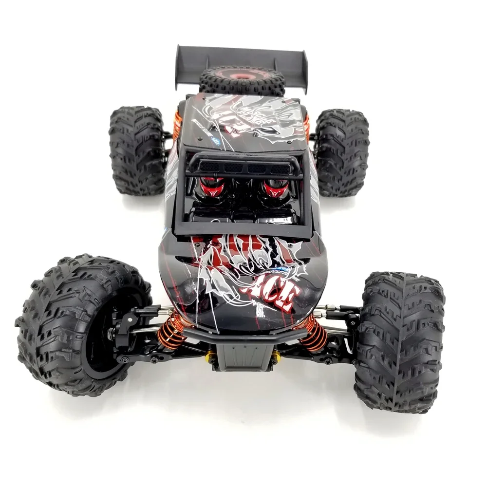 Gummi-Schnee reifen für RC HBX 16889 Wltoys 124016/124017 Truggy Truck mit 12mm Metall-Sechs kant-Offroad-Rad