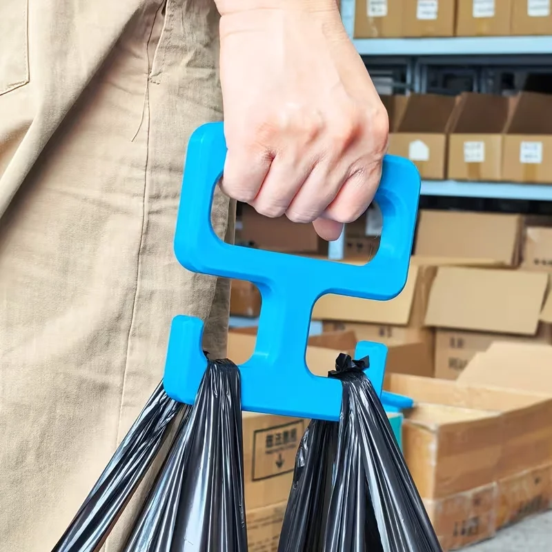 Heavy-Duty Portable Plastic Bag Hook Tool with Non-Slip Handle & Portable Hanging System Suitable for Use